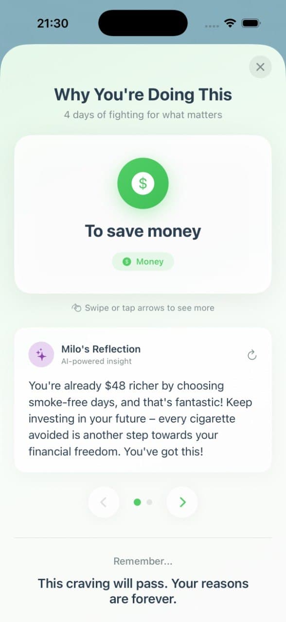 Your reasons: why you are doing this